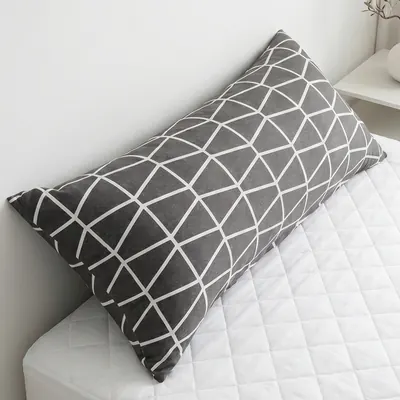 네모라인 모던 등쿠션 침대 헤드 등받이 쿠션, 모던 그레이, 60x110cm