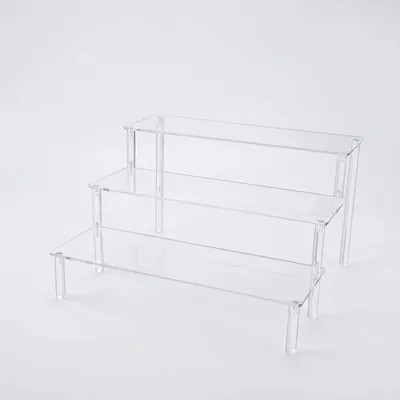아크릴 투명 진열대 계단형 3단 300, 투명, 1개