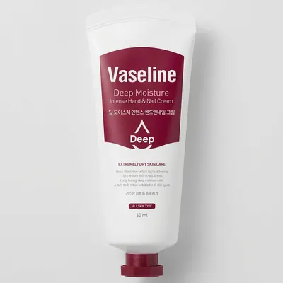 바세린 딥 모이스처 고보습 핸드크림, 60ml, 5개