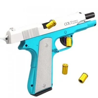 콜트 M1911 탄피 자동 너프건, 그린블랙, 1개