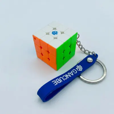 간큐브 3x3 키체인 미니 큐브 GAN330, 1개