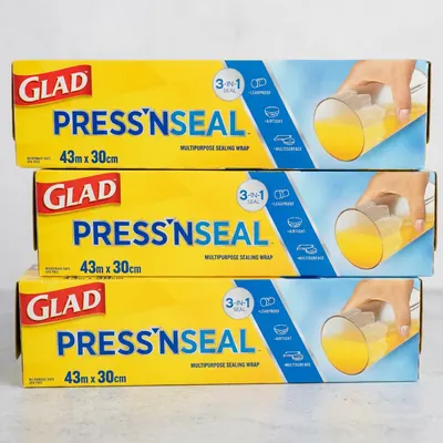 GLAD 글래드 프레스앤씰 매직랩, 30cm, 43.4m, 3팩