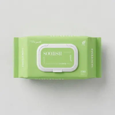순수스토리 젠틀 물티슈 캡형, 100매, 10팩