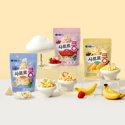 베베쿡 사르르쿵 아이 간식, 바나나, 23g, 6개, 1개