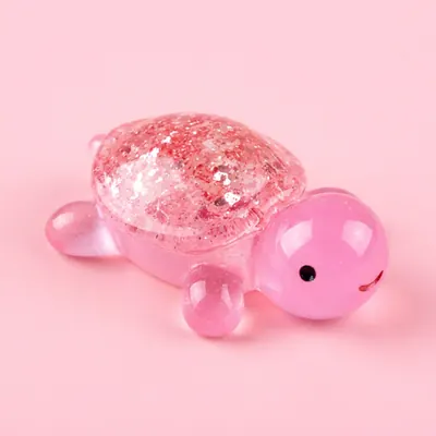리얼 글리터 행운 거북이 비즈 파츠, 색상랜덤, 5개