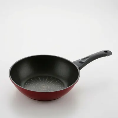 셰프라인 하트 다이아몬드 궁중팬, 빨강, 28cm, 1개