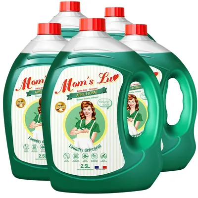 맘스럽 플로럴 액체세제, 2.5L, 5개