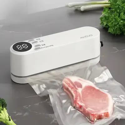미니쿠치 포터블 진공포장기, 1개 + 비닐백, 50매 + 진공지퍼백, 20매