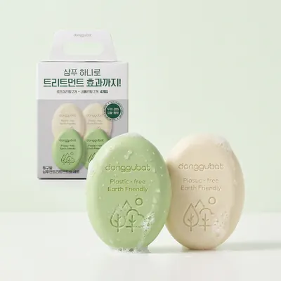 동구밭 샴푸 앤 트리트먼트바 세트, 로즈마리향 100g 2개 + 네롤리향 100g 2개, 4개