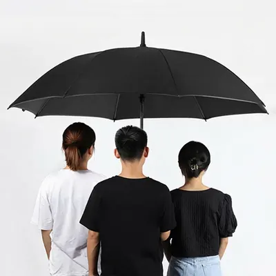 30인치 초대형 장우산, 블랙, 1개