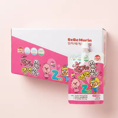 태양생활건강 뽀로로 아연담은 면역 쏙, 딸기, 100ml, 10개