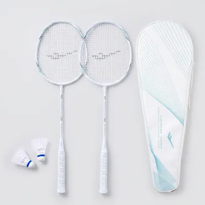 프로스펙스 배드민턴 라켓 PRIMARY-100WH, 화이트, 채2+셔틀콕+가방 세트, 1세트