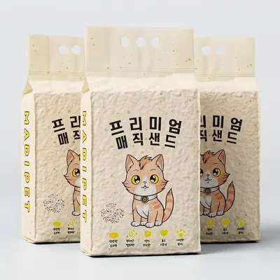 메디펫 프리미엄 두부모래, 무향, 10L, 3개