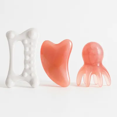 괄사 마사지 3종, 전신, 1개 + 문어, 1개 + 하트, 1개, 1세트