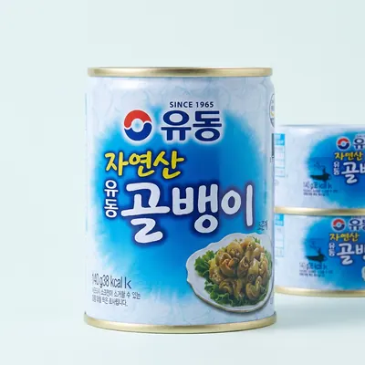 유동 자연산 골뱅이, 140g, 8캔, 1세트