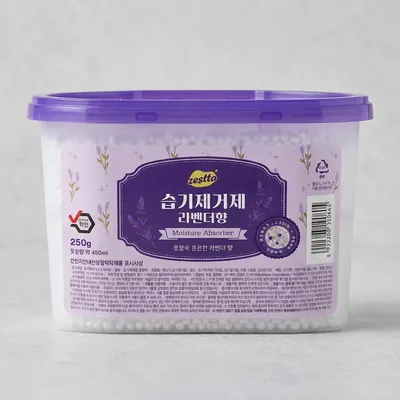 제스타 습기제거제, 라벤더향, 250g, 18개