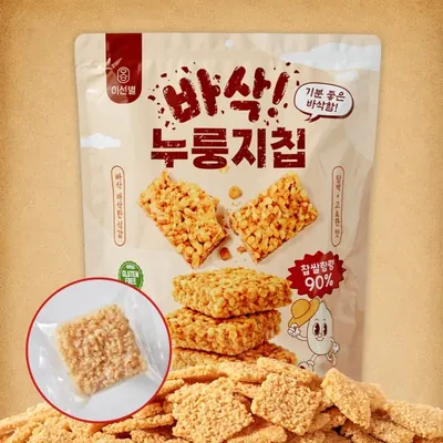 추억의 찹쌀 바삭 누룽지칩, 502g, 1팩