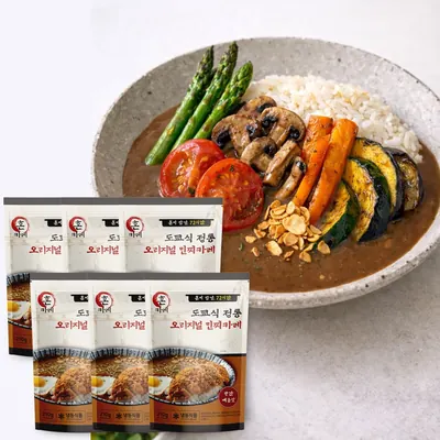 혼카레 도쿄식 정통 민찌카레, 오리지널, 210g, 6개