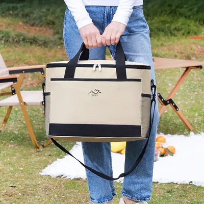 어반베스트 소프트 보냉백 쿨러백, 대형, 베이지, 26L, 1개
