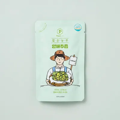 푸릇담 젊은농부 양배추즙, 100ml, 30팩
