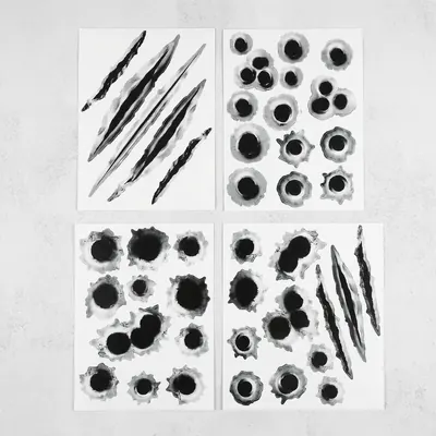 자동차 흠집 총알구멍 스크레치 데칼 스티커, A, 1개