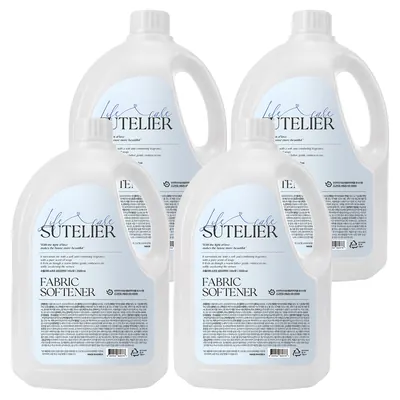 수뜰리에 섬유유연제 소프트 비누향, 2.5L, 4개