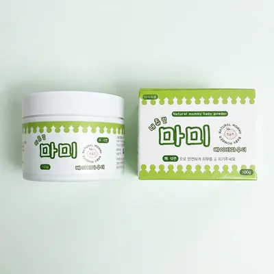 내츄럴마미 베이비 파우더, 무석면, 땀띠방지, 100g, 2개