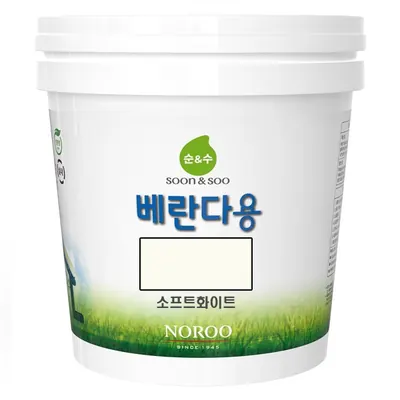 노루페인트 곰팡이방지 친환경 수성페인트 순앤수 베란다용, 무광, 소프트화이트, 2L, 1개