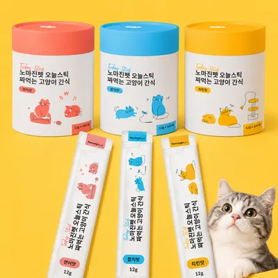 노마진펫 오늘스틱 고양이츄르 짜먹는간식, 참치, 20g, 100개입, 1개