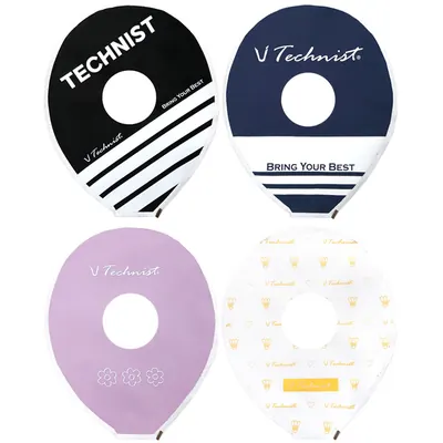 테크니스트 배드민턴 라켓 헤드커버, 블랙, FREE, 1개