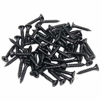 스크류 나사피스 소포장 피스, 3.5mm, 3.5x25, 흑색, 30개입, 1개