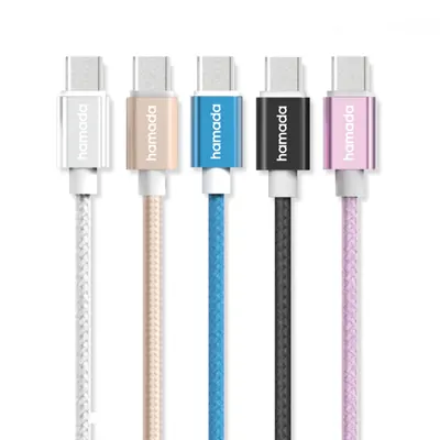 하마다 USB C타입 메탈 충전 케이블, 5개입, 1.5m, 혼합, 1세트