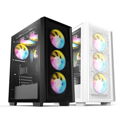 장우컴퍼니 게이밍 조립PC 컴퓨터 본체, JWC-002, R5 7500F, RTX 5060, Free DOS, 32GB, 512GB, 블랙, 1개