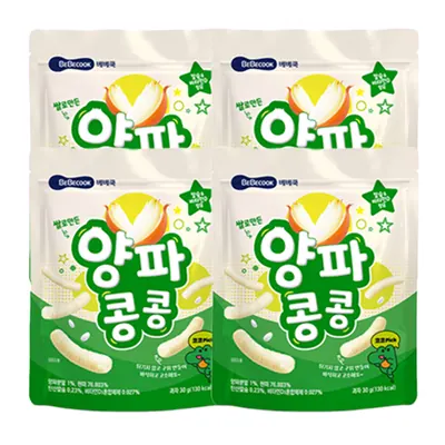 베베쿡 양파콩콩, 30g 5개 + 더 맛있는 빼빼롱뻥 구운옥수수, 40g, 5개