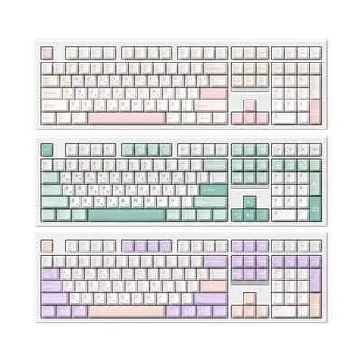 Archon AK55 BASIC 유무선 풀배열 기계식 키보드, 저소음 소나기축, 핑크블라썸, 1개