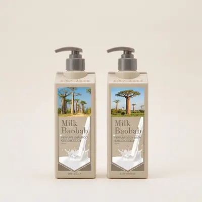 밀크바오밥, 퍼퓸 샴푸, 500ml, 1개 + 퍼퓸 바디워시, 500ml, 1개