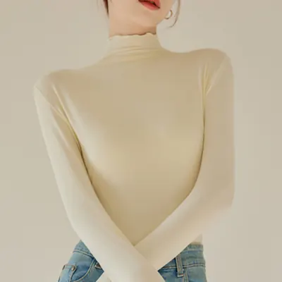 다모아 프릴 기모 폴라티, 아이보리, L 55 66, 1개
