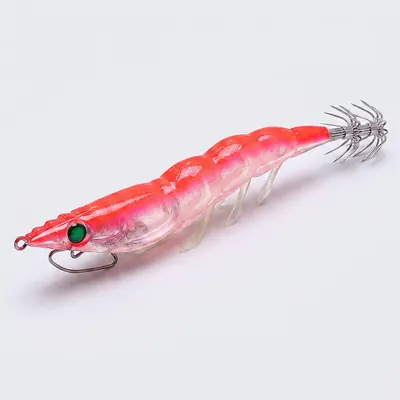 Dazzle Fishing 야광 새우에기, 소프트핑크, 18g, 1개