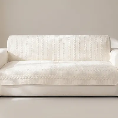 코팅블루 폴라 쇼파패드, 아이보리, 4인용 기본형, 70x240cm