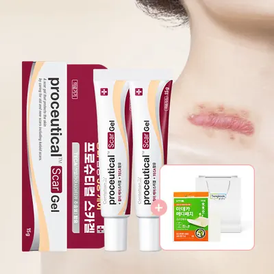 센텔리안24, 프로슈티컬 스카 겔, 15g, 2개 + 마데카 메디패치 프리컷, 1매