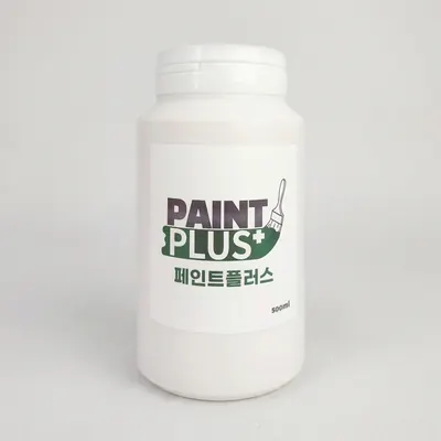 페인트플러스 수성페인트, 화이트, 500ml, 1개