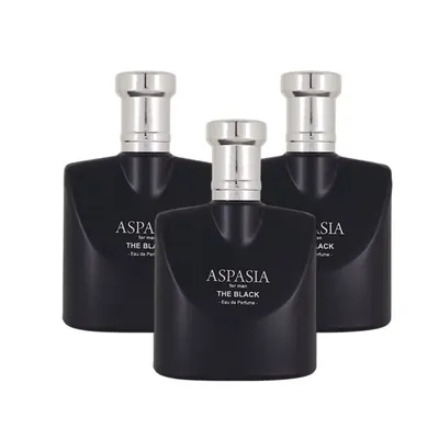 아스파시아 오드 퍼퓸 포 맨 더 블랙, 50ml, 3개