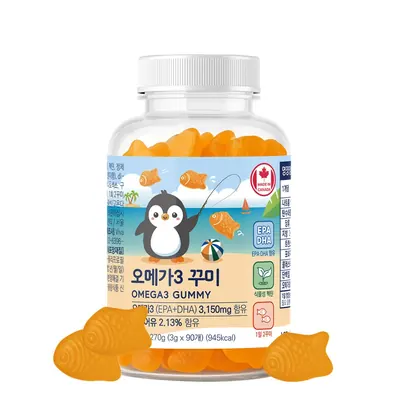 네이처그랜드 어린이 키즈 오메가3 꾸미, 3g, 90개입, 1병