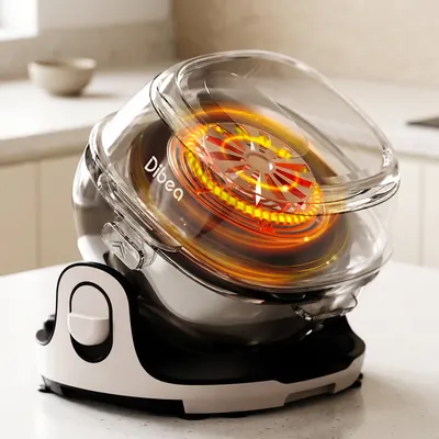 디베아 자동회전 에어프라이어 360도, 화이트, 6L, 1개