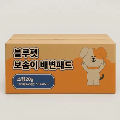 블루펫 강아지 배변패드, 소형, 소형 20g, 400매, 1팩