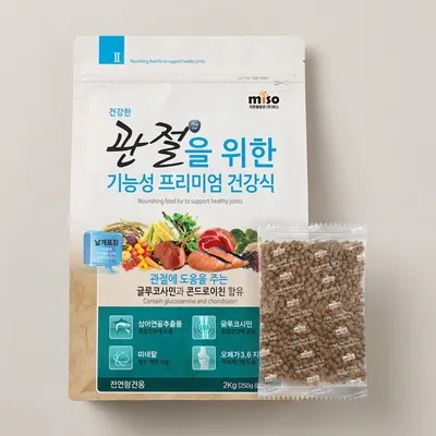 미소 강아지 기능성 사료, 뼈/관절강화, 2kg, 1개