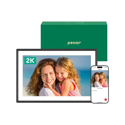 PEXAR 펙사 2K 디지털액자, 11인치, WiFi, 블랙, 1개