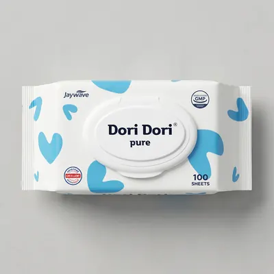 도리도리 물티슈 퓨어, 캡형, 100매, 10팩