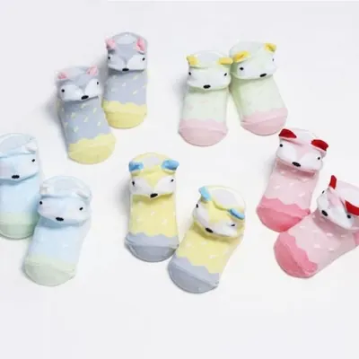 신생아 베이비 양말, 혼합 5족, 0~12개월, 9~11cm