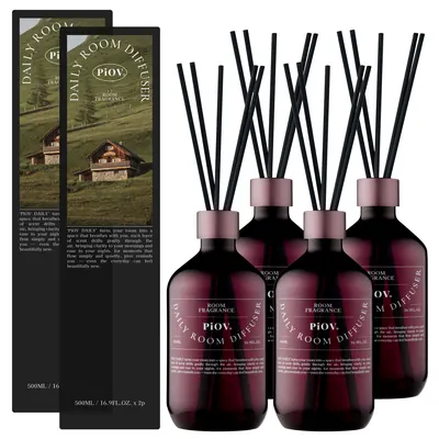 몽때리 데일리 디퓨저, 사려니숲길, 500ml, 4개